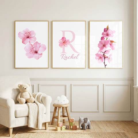Cherry Blossom Name Set