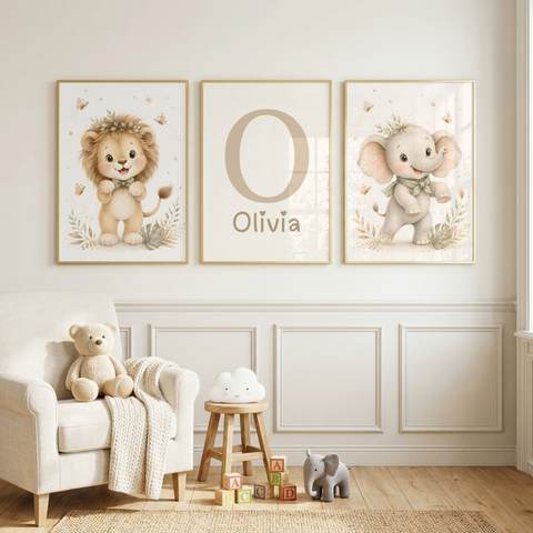 Safari Cub Name Set