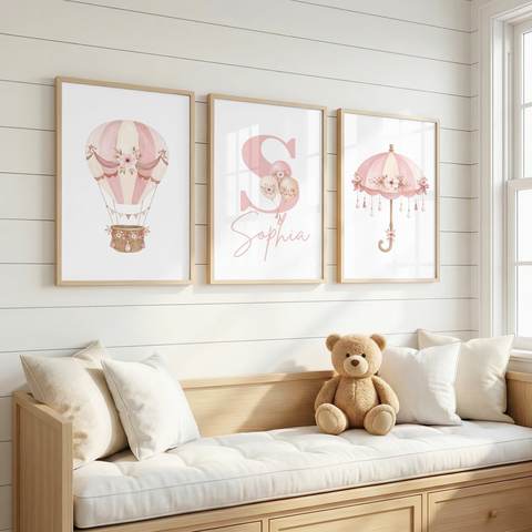 Blush Balloon Name Set