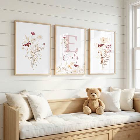 Dried Bloom Name Set