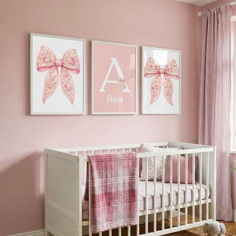 Rosette Bow Name Set