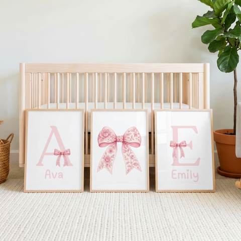 Rose Bow Sisters Name Set