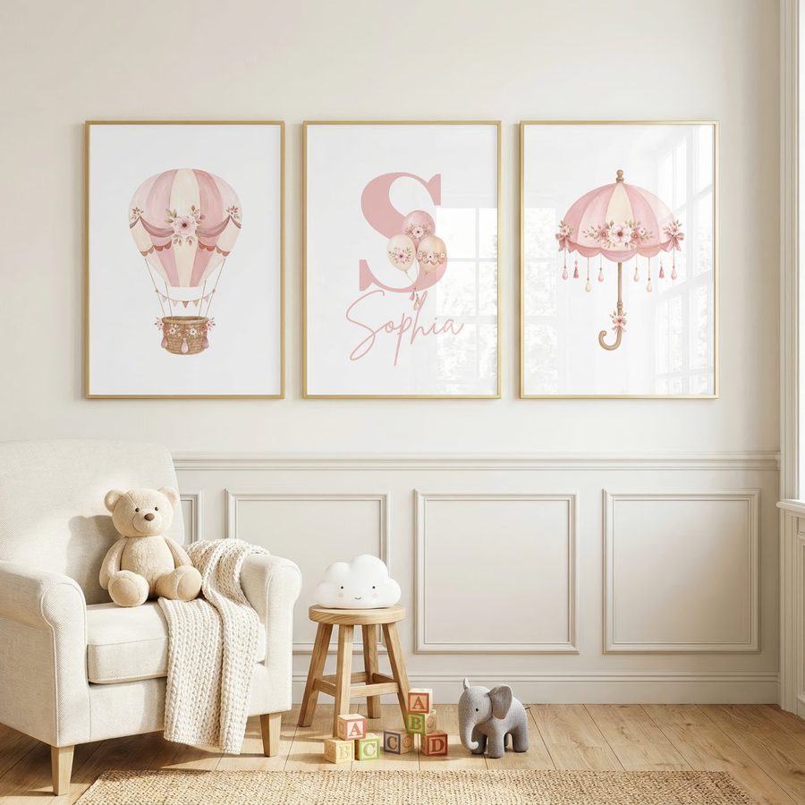 Blush Balloon Name Set