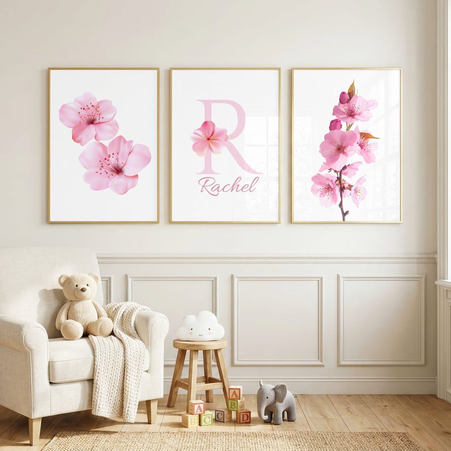 Cherry Blossom Name Set